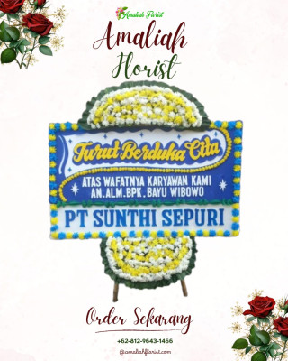 Papan Bunga Duka di Nagrak Utara